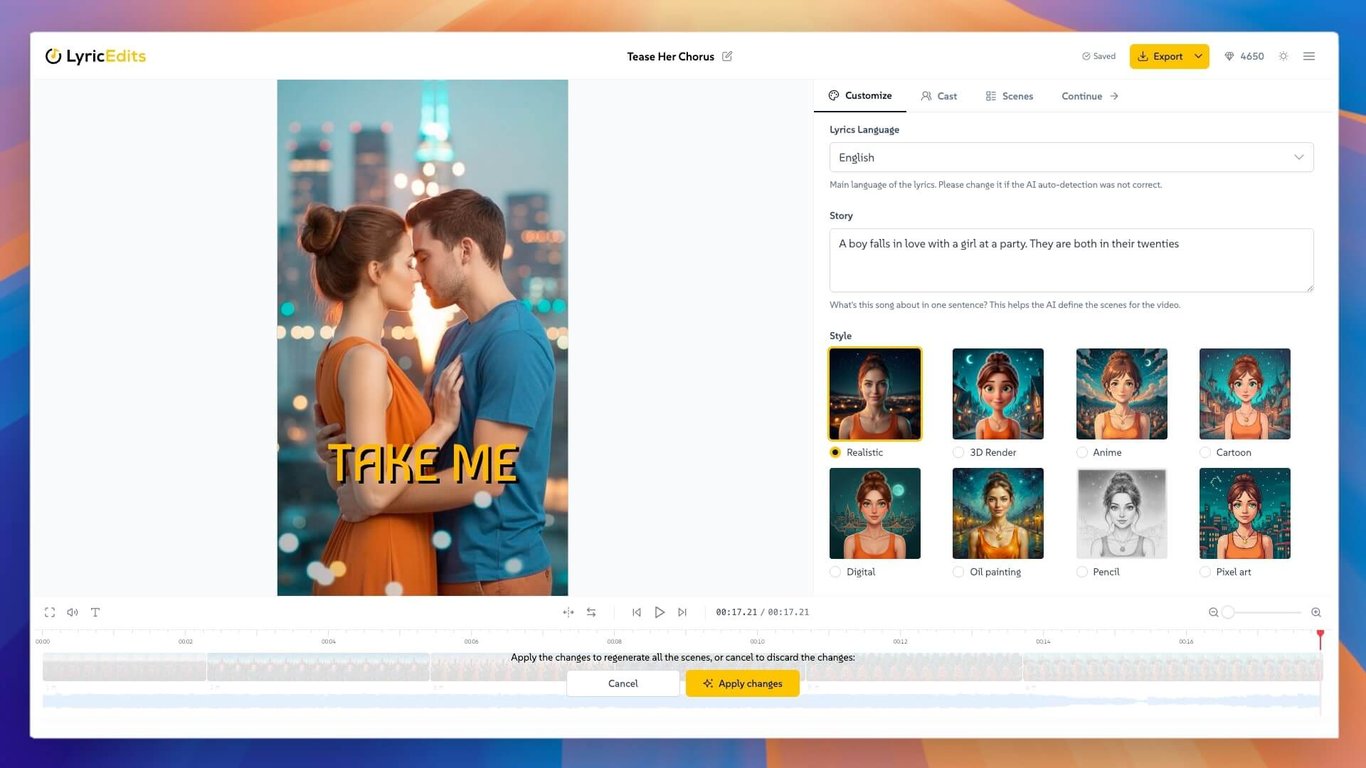 How to Make a Lyric Video with AI