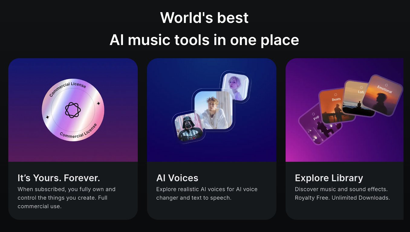 MusicGPT allows you to add AI voices