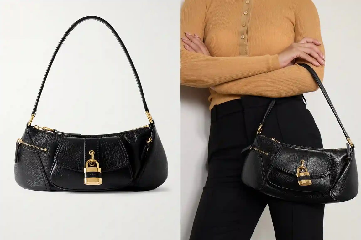 끌로에 The 99 엠벨리시드 텍스처드 레더 숄더백