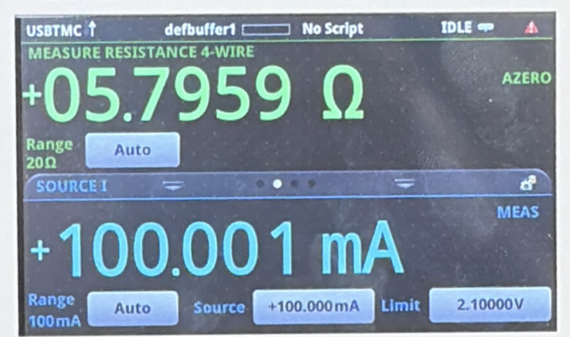 The custom command 4 sent to the keihtley.