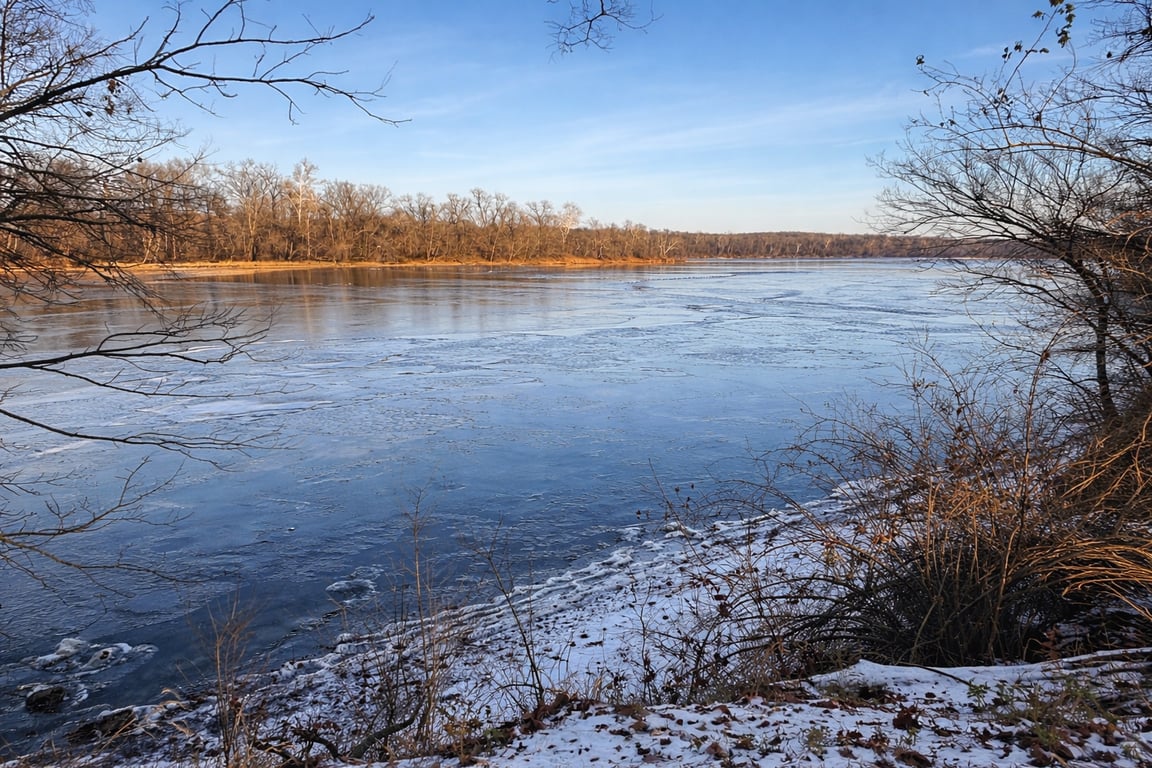 Winter narrows the river to a single choice.