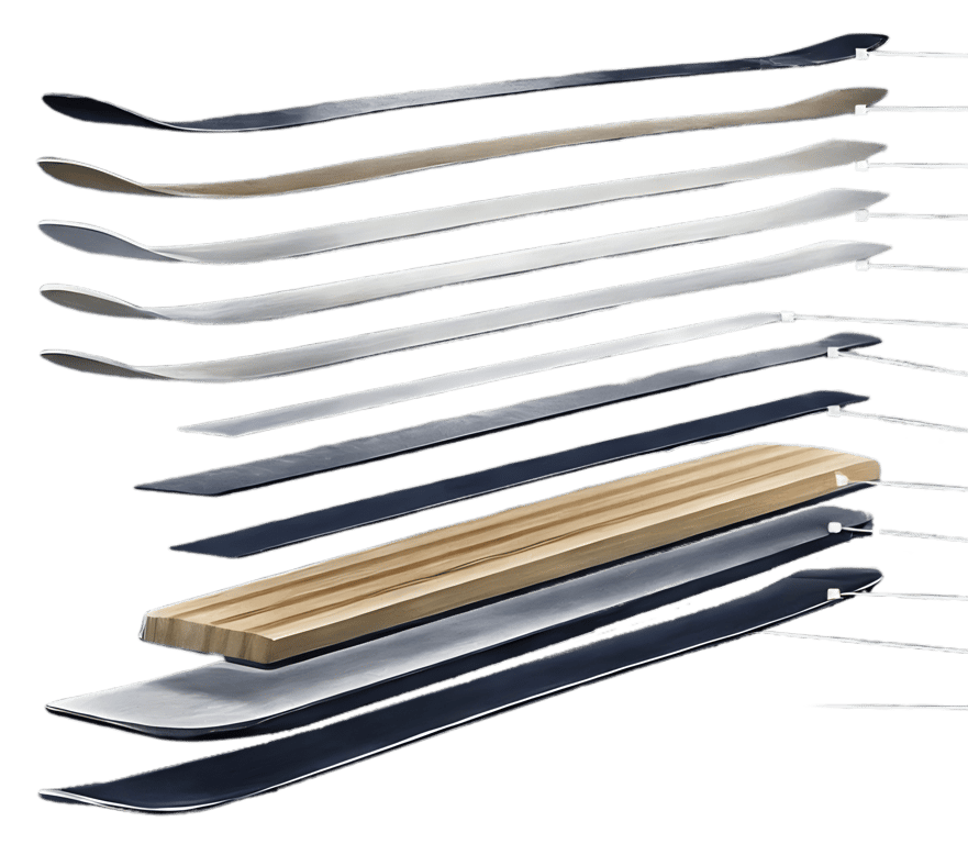  Traditional ski construction [10-15 layers]