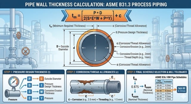Pipe Wall Thickness Calculation