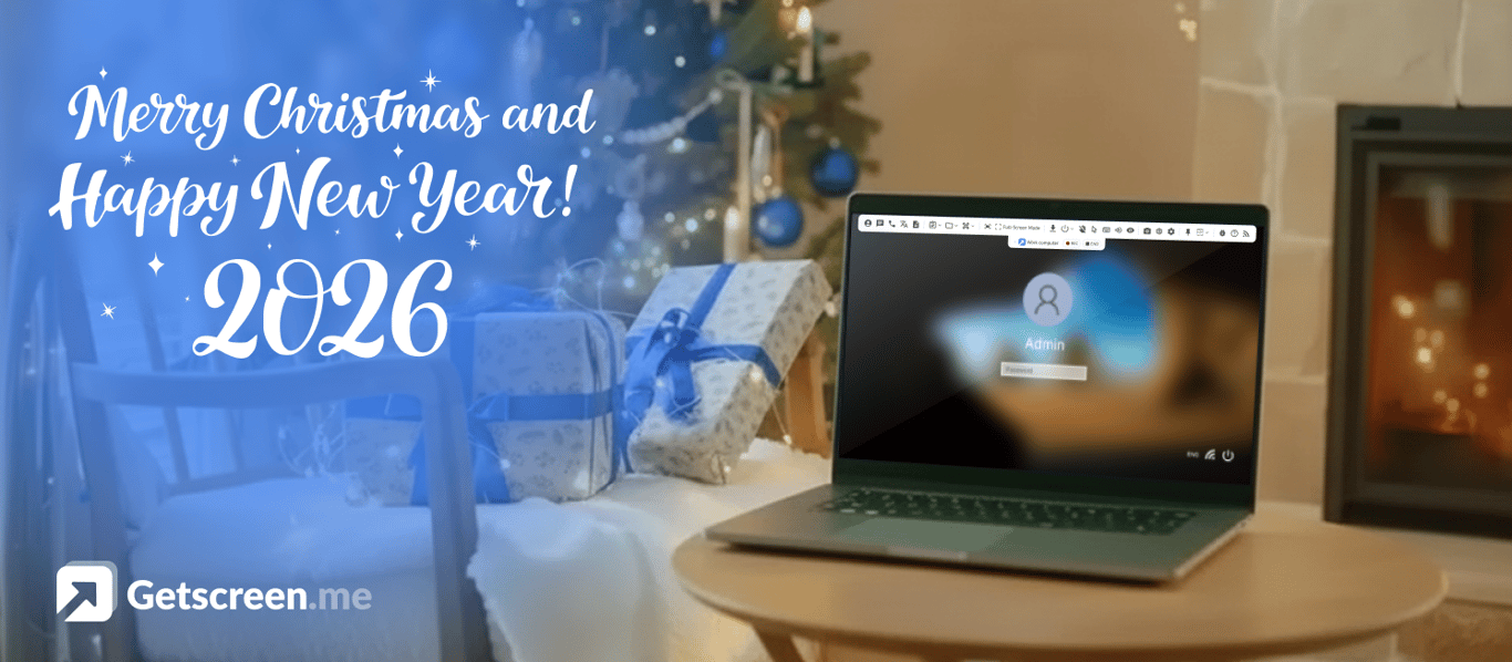 Merry Christmas & Happy New Year from Getscreen.me