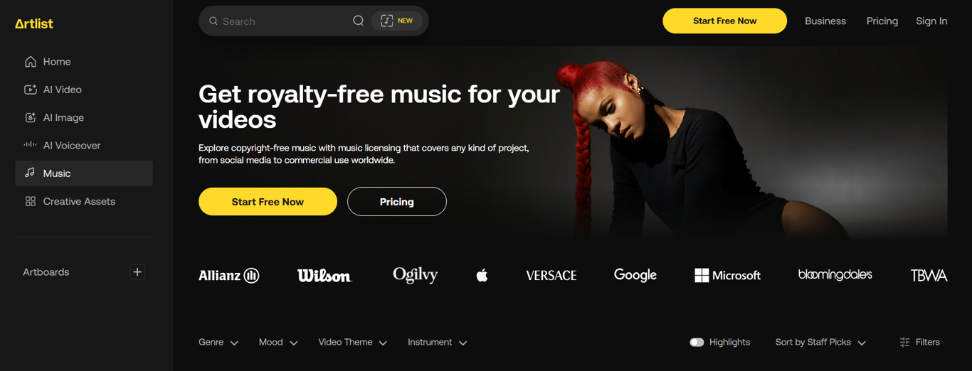 Artlist: Full Freedom to Use Ready-Made Tracks in Any Video
