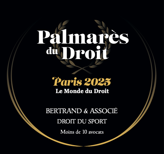 Cabinet Bertrand : Lauréat du Palmarès du Droit en Droit du Sport depuis 2020