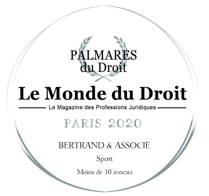 Meilleur cabinet d'avocat en droit du sport, classement Palmarès du droit 2020