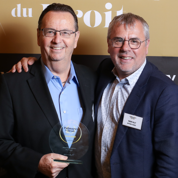 Thierry Gilet (Association des Jockeys de Galop), avec Maîtres Jean-Jacques et Christophe Bertrand au classement des meilleurs avocats en droit du sport en France