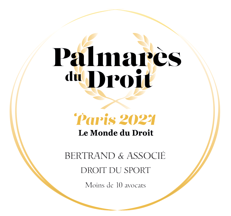 Cabinet Bertrand - meilleur cabinet d'avocat en droit du sport, classement Palmarès du droit 2024