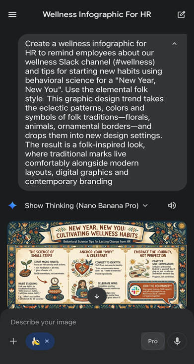 The final wellness infographic: 'New Year, New You: Cultivating Wellness Habits'