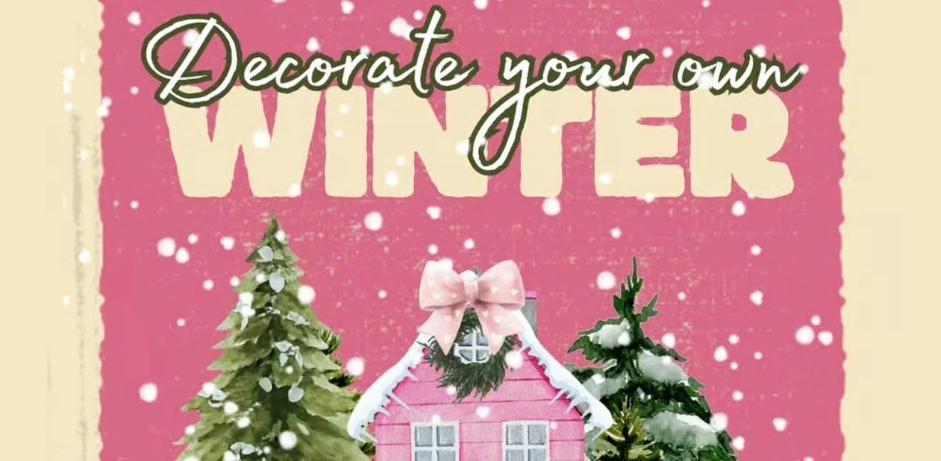 Winter Village House Decorating