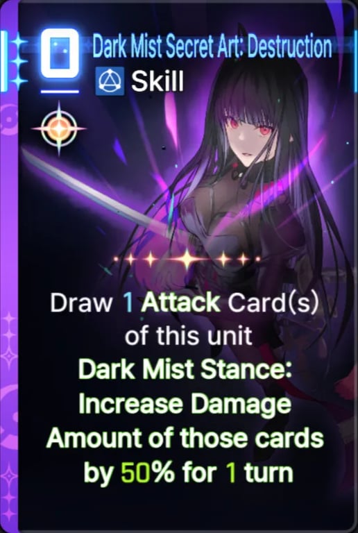 Dark Mist Secret Art: Destruction E3 — Rin CZN | Tiertactix
