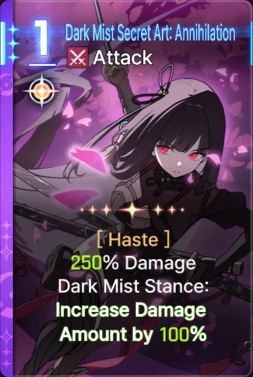 Dark Mist Secret Art: Annihilation E4 — Rin CZN | Tiertactix