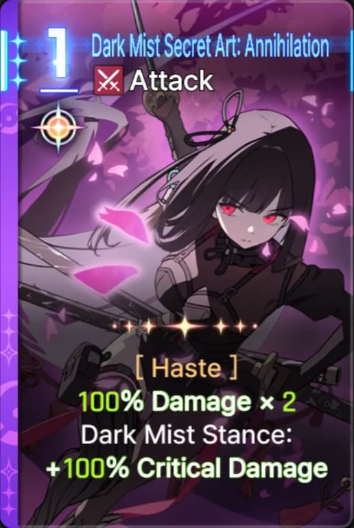 Dark Mist Secret Art: Annihilation E3 — Rin CZN | Tiertactix