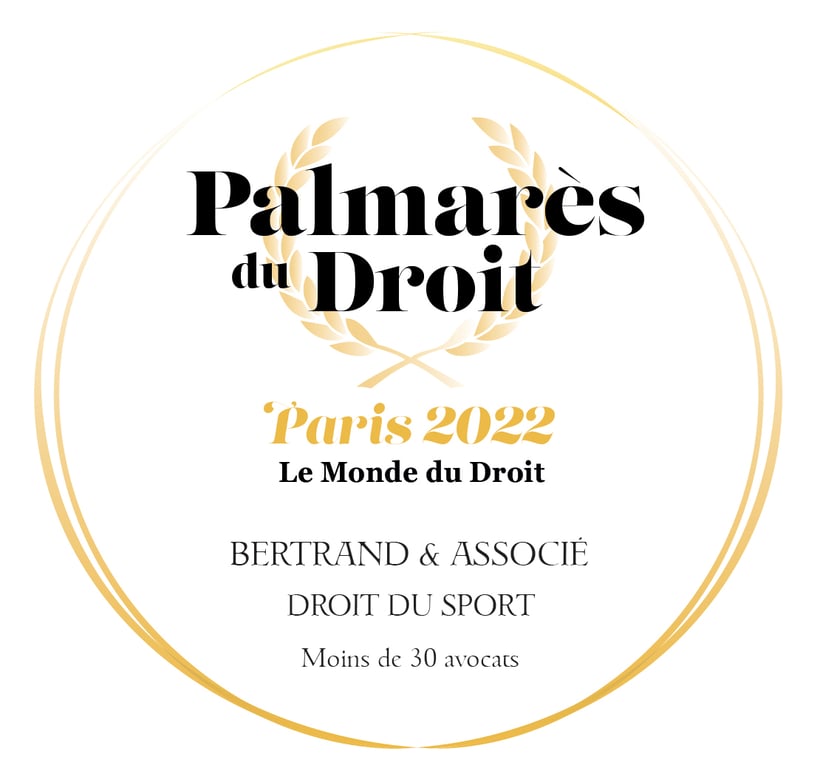 Meilleur cabinet d'avocat en droit du sport, classement Palmarès du droit 2022