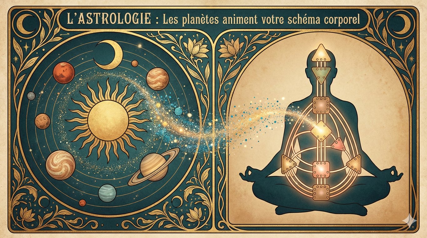 L'Astrologie : Les planètes animent votre schéma corporel