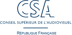 Logo du CSA devenu ARCOM - régulateur de la lutte contre le streaming sportif illégal depuis 2022