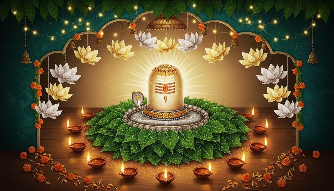 Ideas for Mahashivratri Decoration At Home: Simple DIY Temple Setup