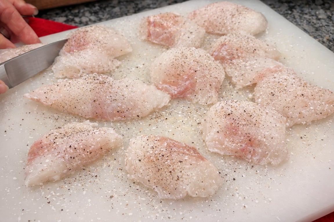 Salt and pepper is all the fish needs.