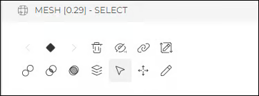 Attribute windows of Mesh object class