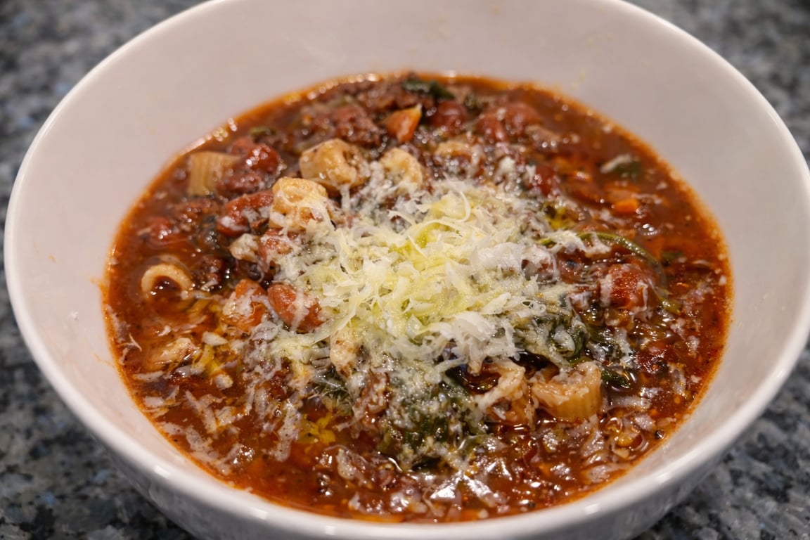Hearty Sausage & King City Pink Bean Pasta Fagioli