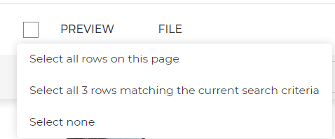 Available options in "Preview" checkbox