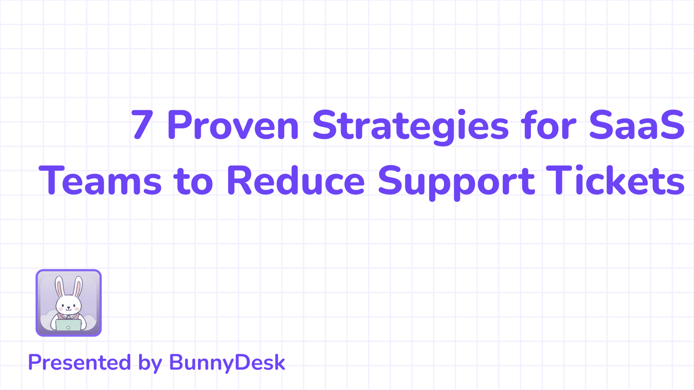7 Proven Strategies for SaaS Teams to Reduce Support Tickets by 70%