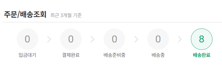 CJ더마켓 구매내역