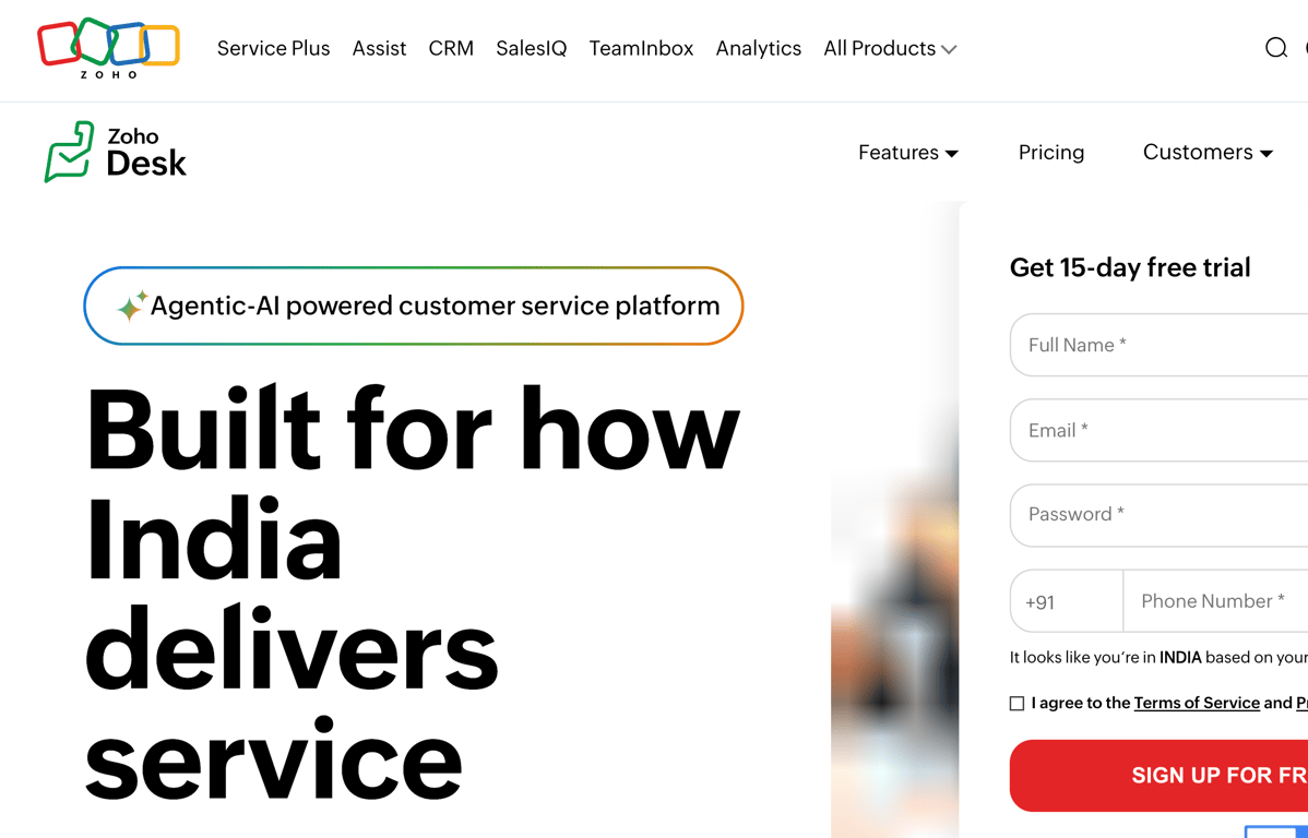 Zoho Desk AI-powered Help-desk management