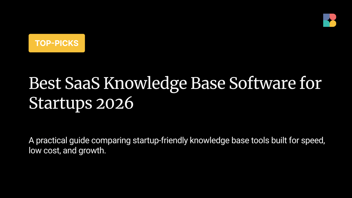 8 Best SaaS Knowledge Base Software for Startups 2026