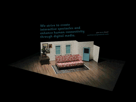 Pop-up book inspired website of We Can Pretend Inc., a digital media company I co-founded 