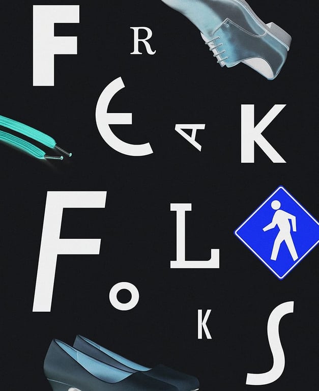 Promo art for my experimental film Freak Folks 