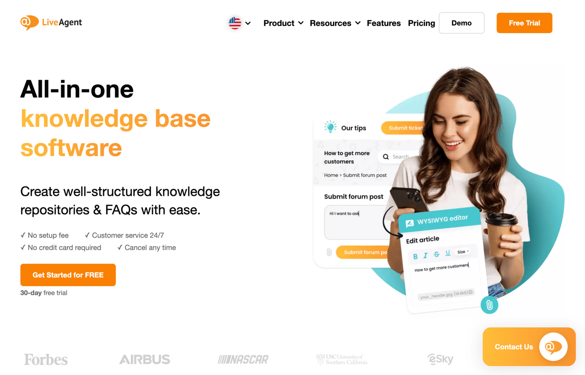 LiveAgent knowledge base