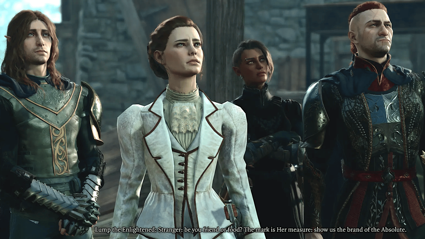 I just really liked this shot of my party. From left to right: August, Evangeline, Astrid, and Clarence. Everything is a disaster.