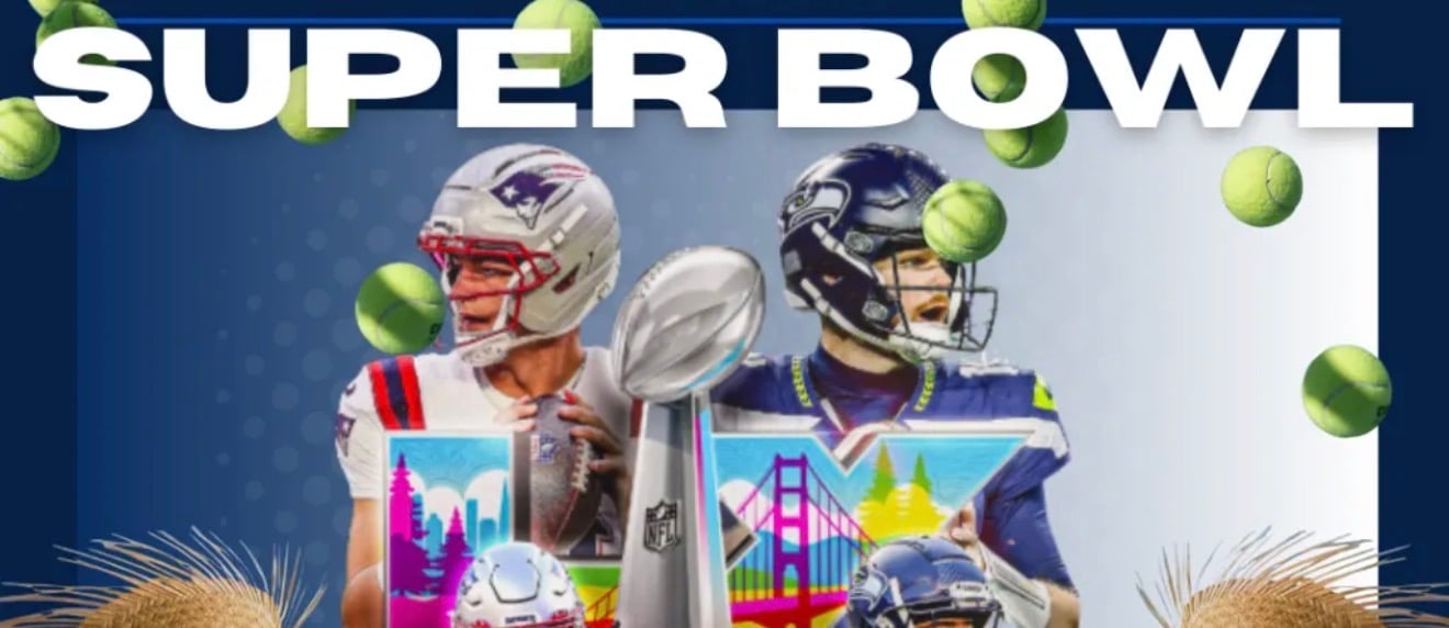 Super Bowl Tennis Watch Party