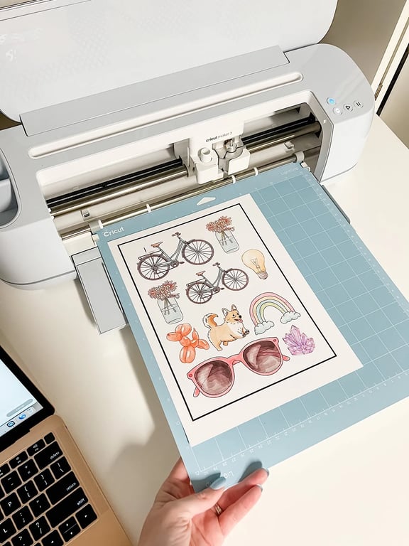 Using the Cricut to Make Stickers