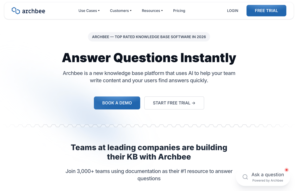 Archbee block-based documentation software