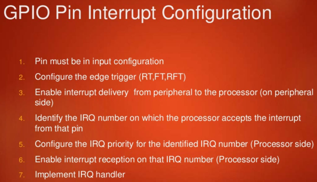 [ GPIO Pin Interrupt 설정 방법 ]