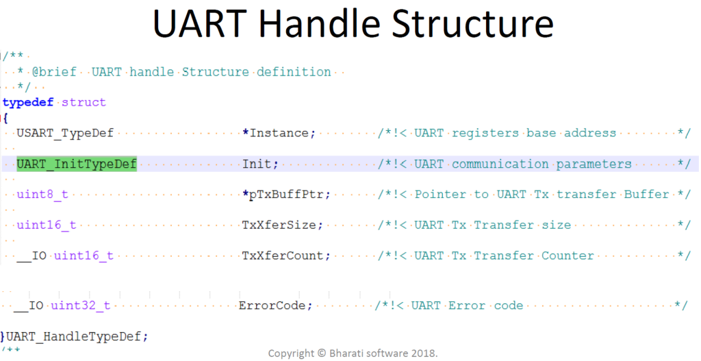 < UART Handle Structure >