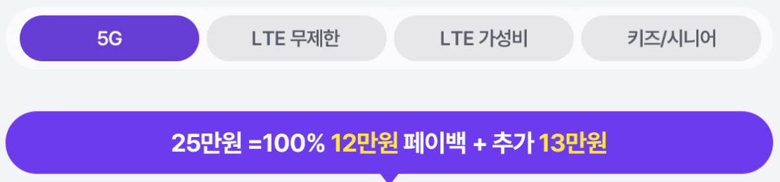 ktM모바일 5G요금제 친구초대 이벤트