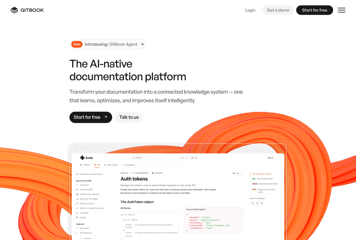 Gitbook Developer documentation software