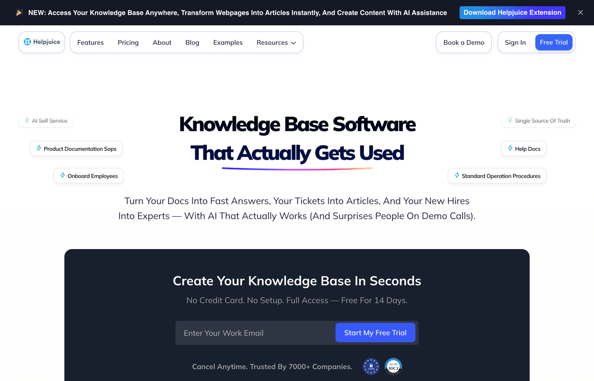 Helpjuice Customer help center