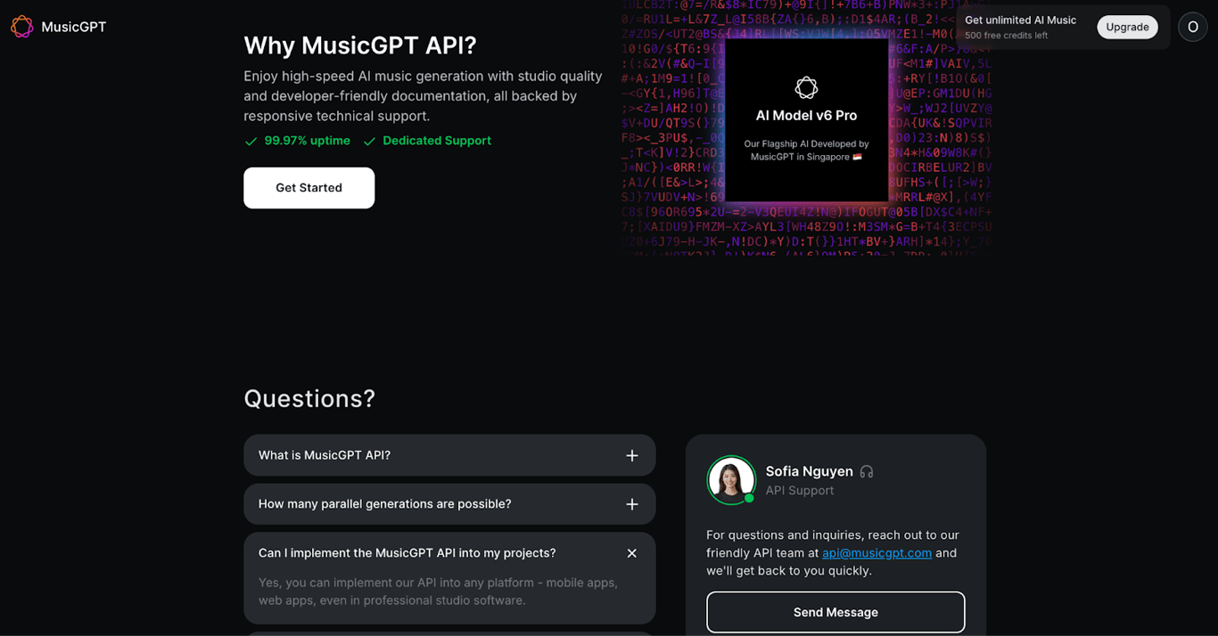 MusicGPT – API & Integration