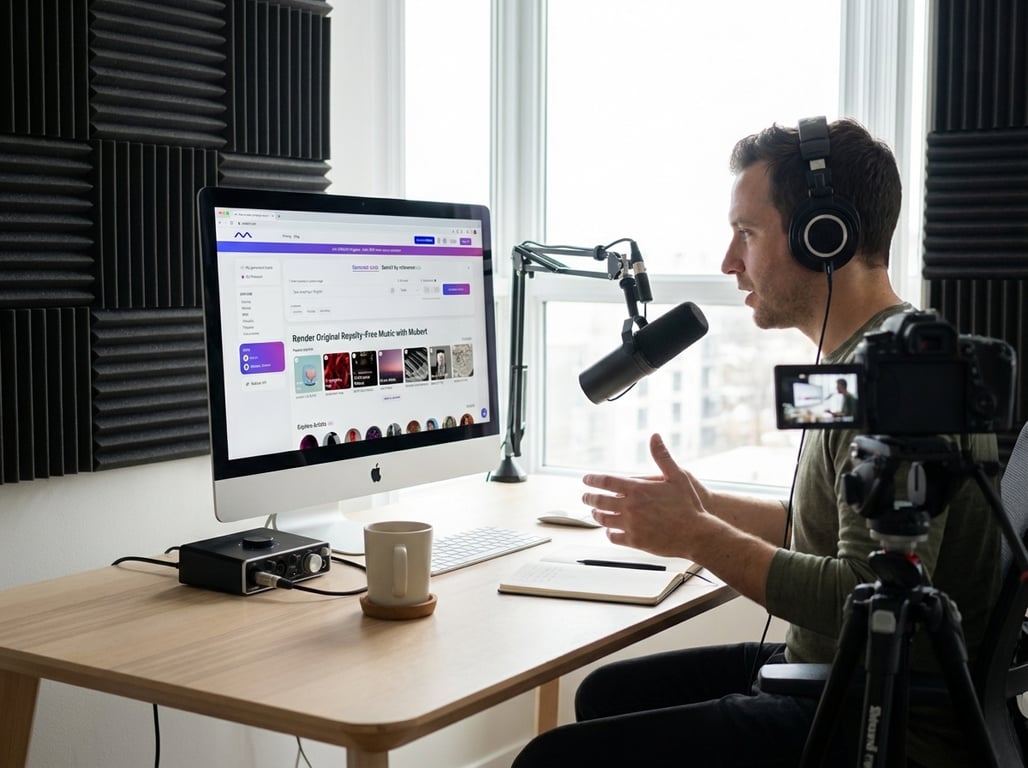 Mubert background music for YouTube videos