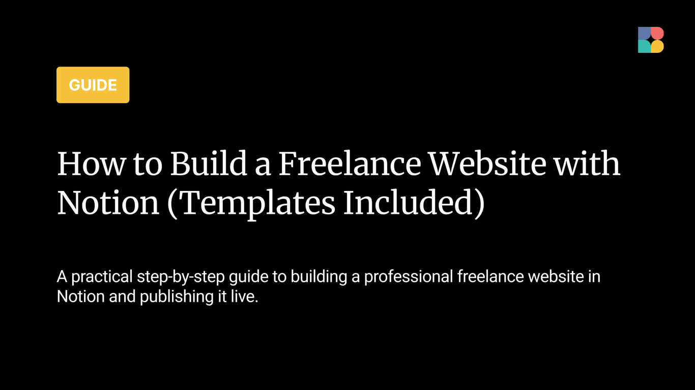 How to Build a Freelance Website with Notion (Templates Included)