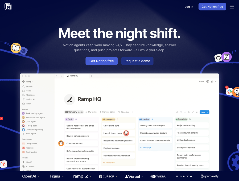 Notion workspace interface