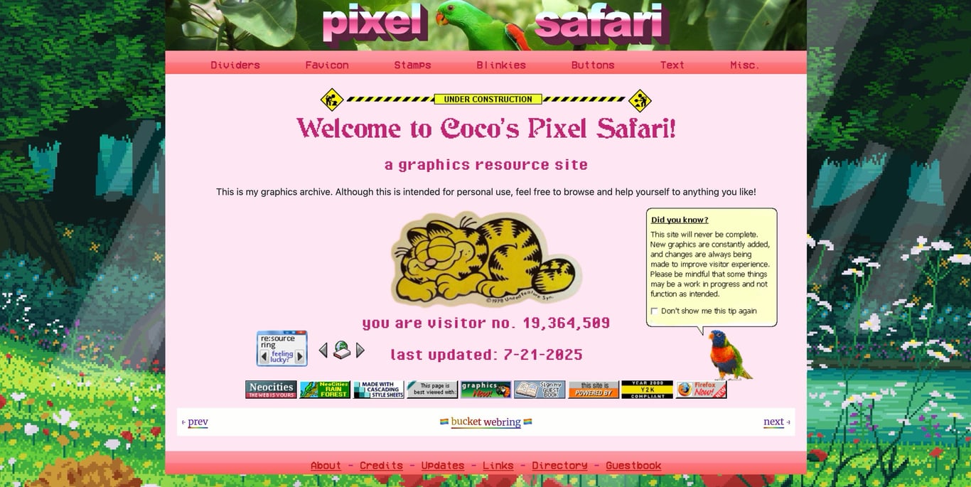 coco’s pixel safari
