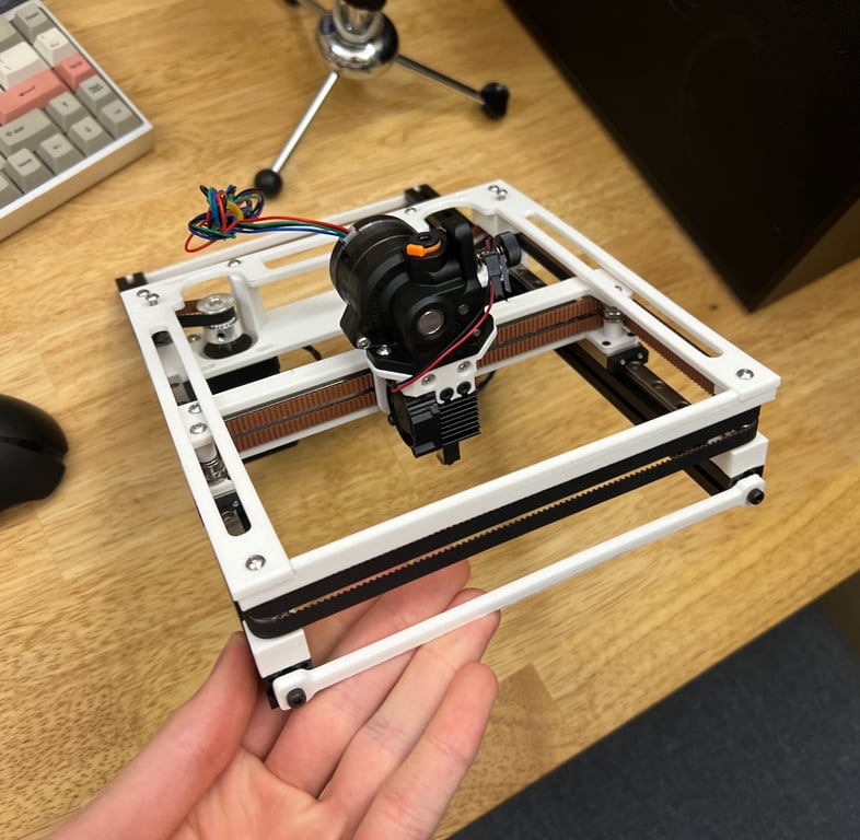 I cut slots out of the test parts to save on material