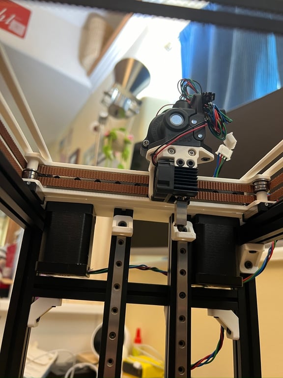 View of the assembled toolhead with the prototype hotend