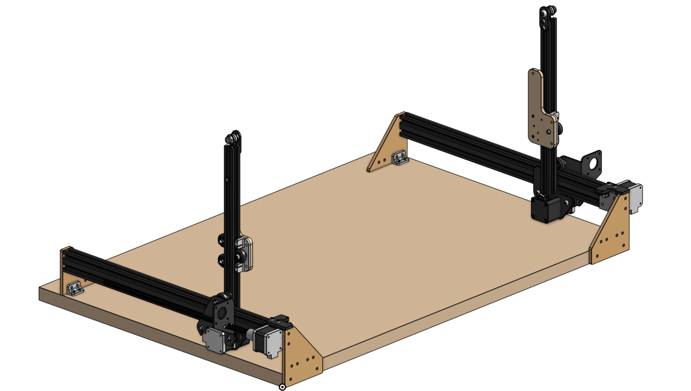 OnShape Assembly of the foam cutter to check mechanics and range of motion before building